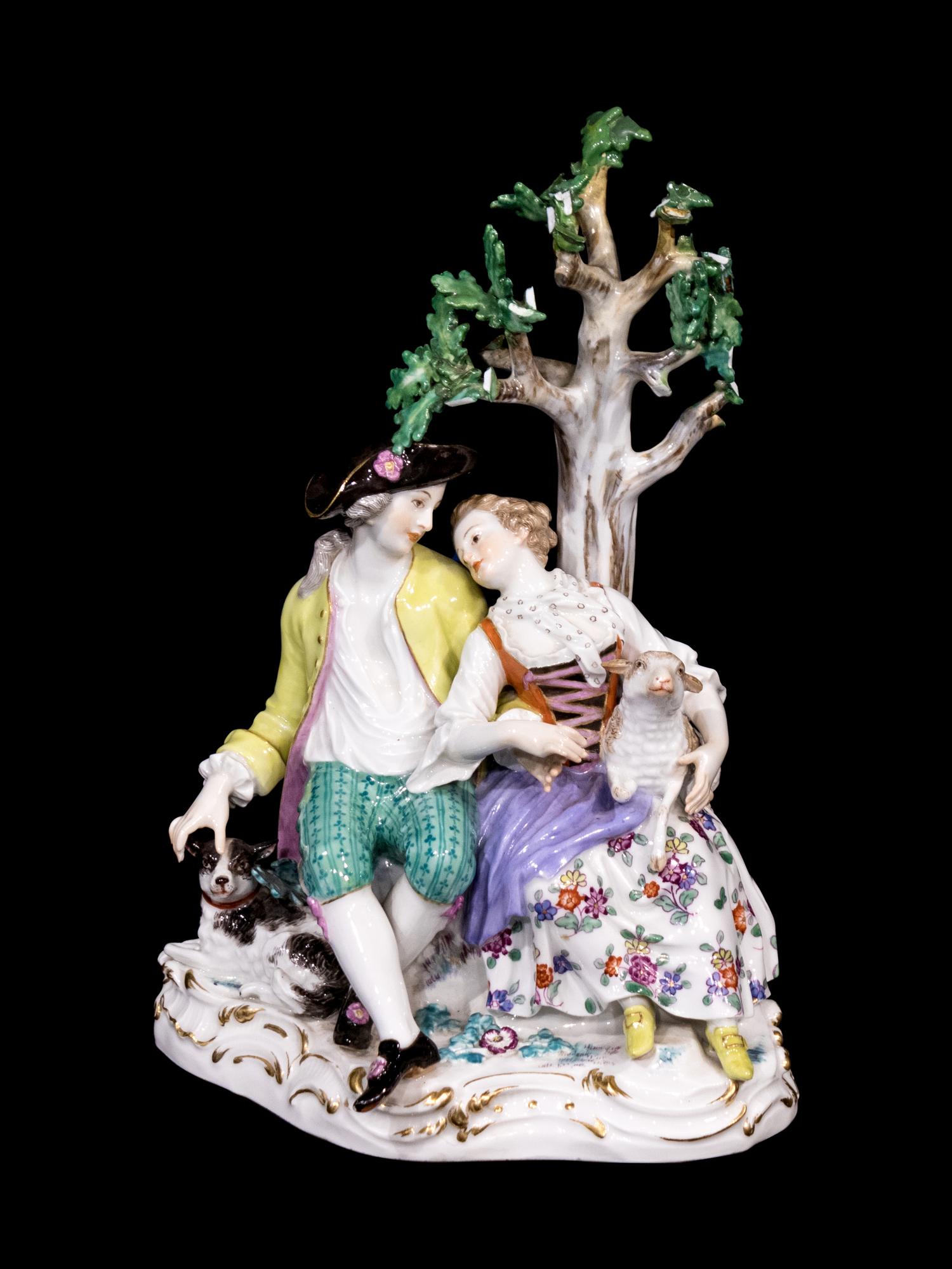 A Meissen Porcelain Figural Group