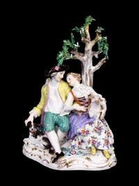 A Meissen Porcelain Figural Group