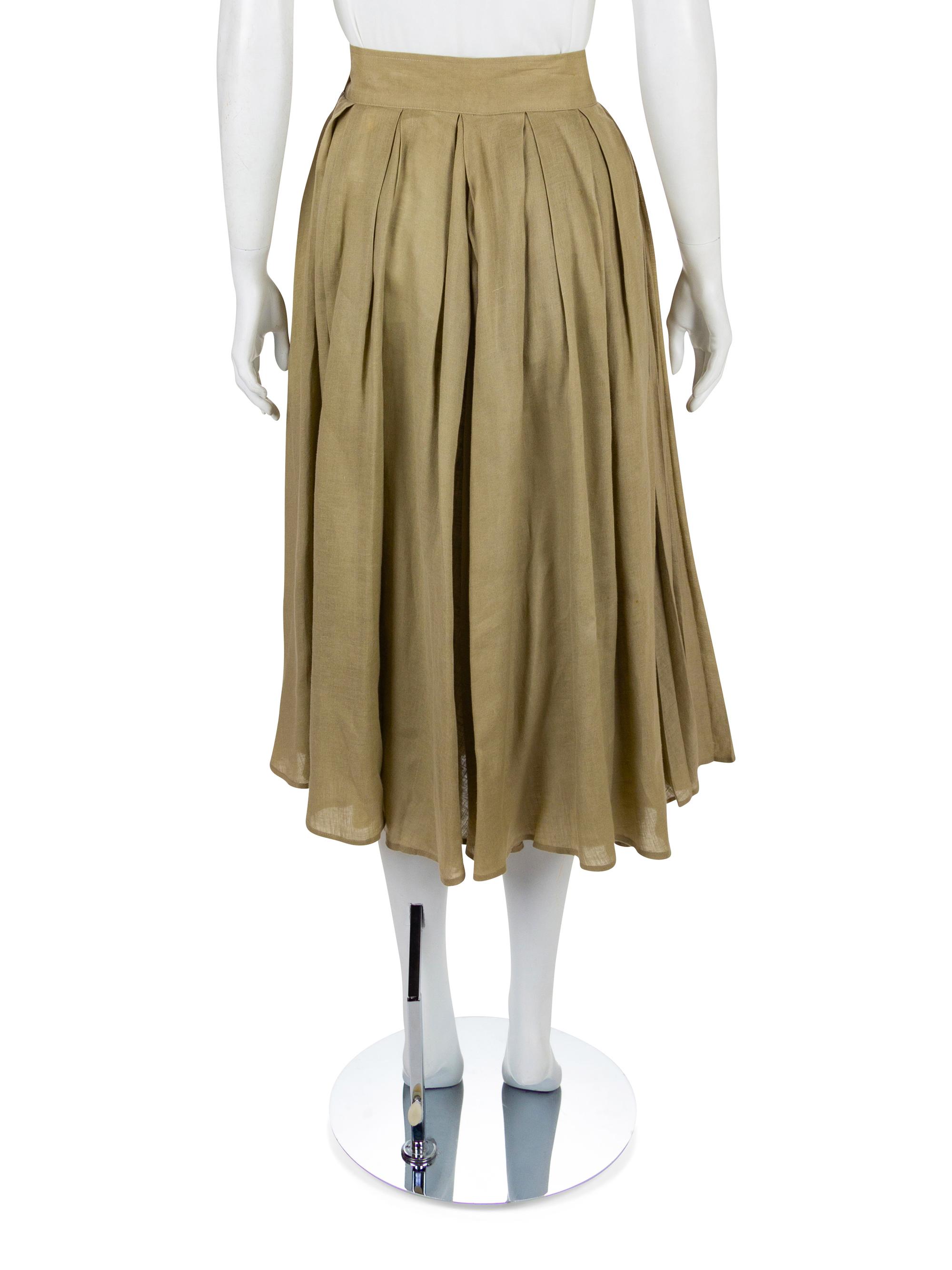 Two Linen Skirts, 1980-90s