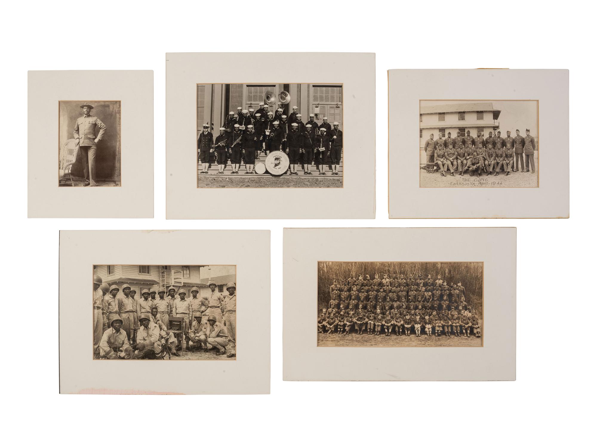 [BUFFALO SOLDIERS]. A large collection of photographs and documents related to 19th-20th century African American military service.