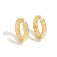 YELLOW GOLD HOOP EARRINGS