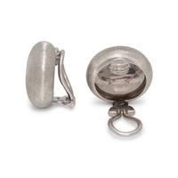 BUCCELLATI, WHITE GOLD EARCLIPS