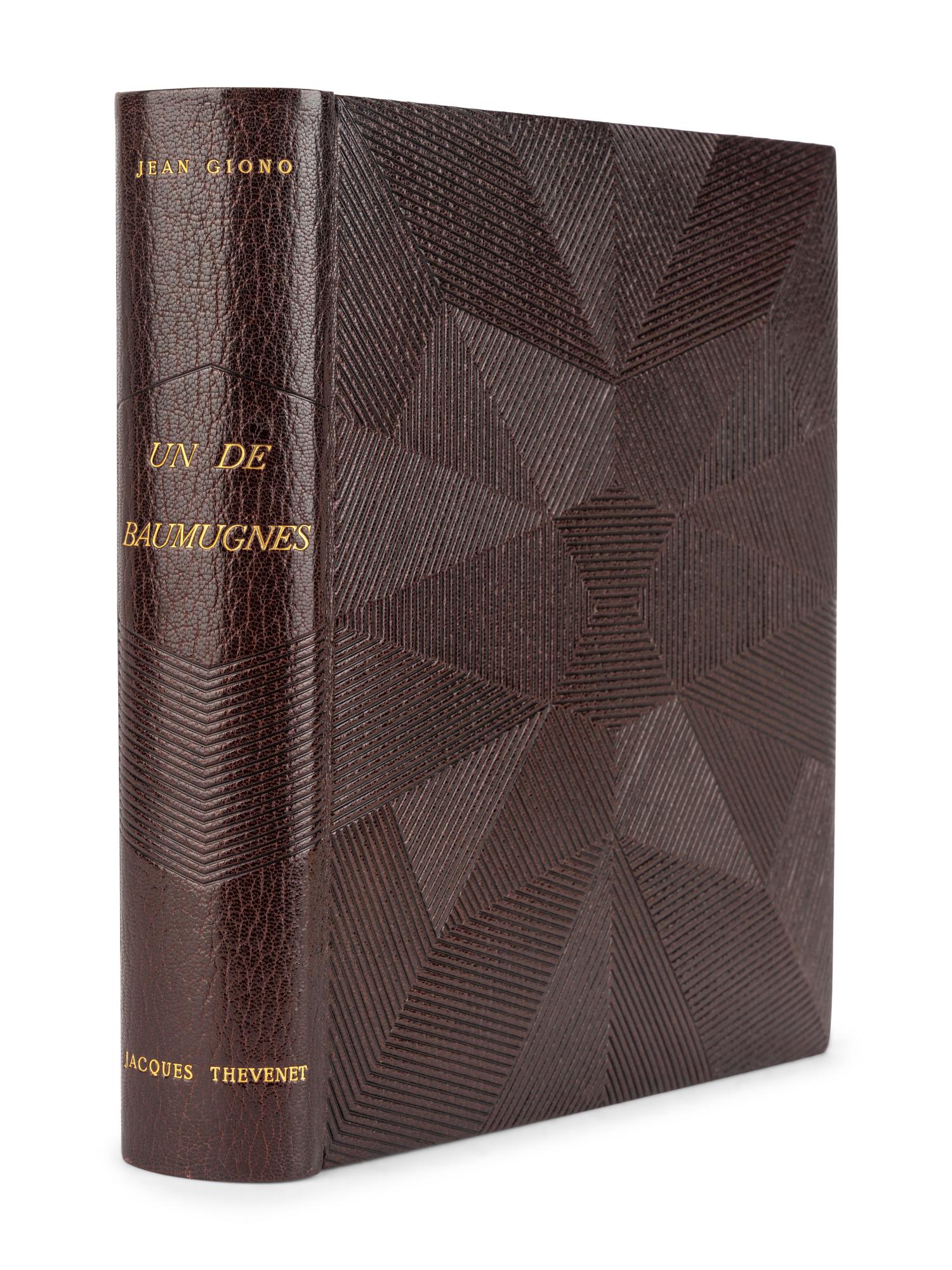 [BINDINGS] -- [ART DECO]. GIONO, Jean (1895-1970). Un de Baumugnes . [Paris]: Les Bibliophiles de l'Amérique Latine, 1930.