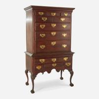 A Chippendale carved walnut high chest Southeastern Pennsylvania, circa 1770