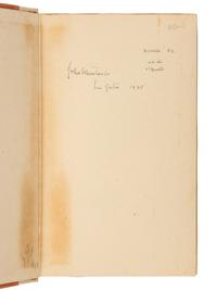 STEINBECK, John (1902-1968). The Long Valley . New York: The Viking Press, 1938.