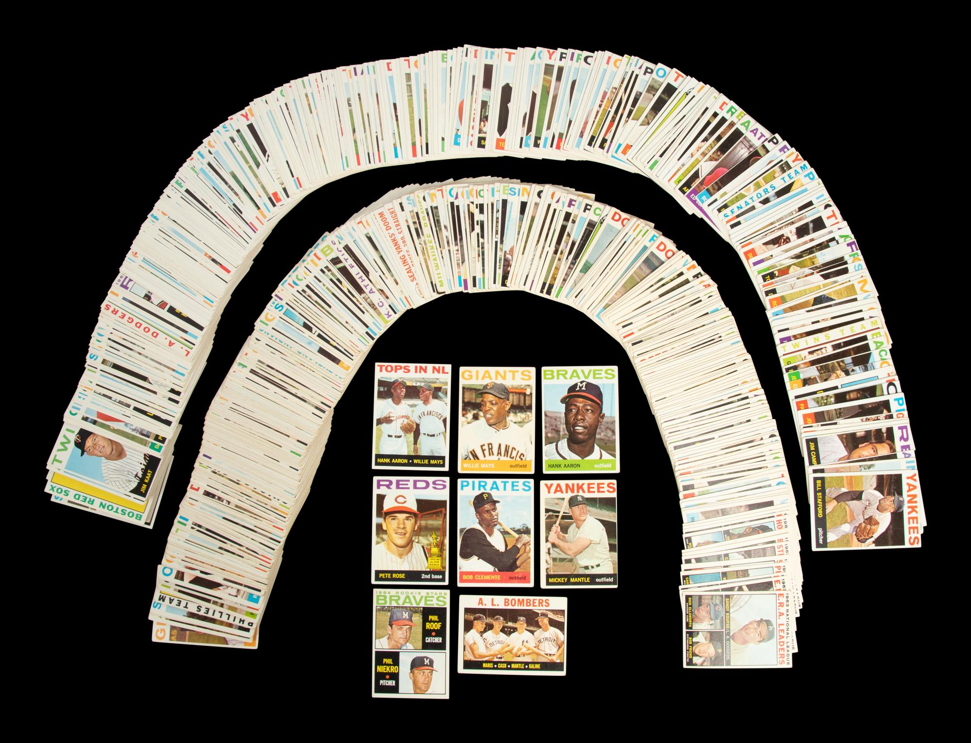 A Complete Set of 1964 Topps Baseball Cards (587/587)
