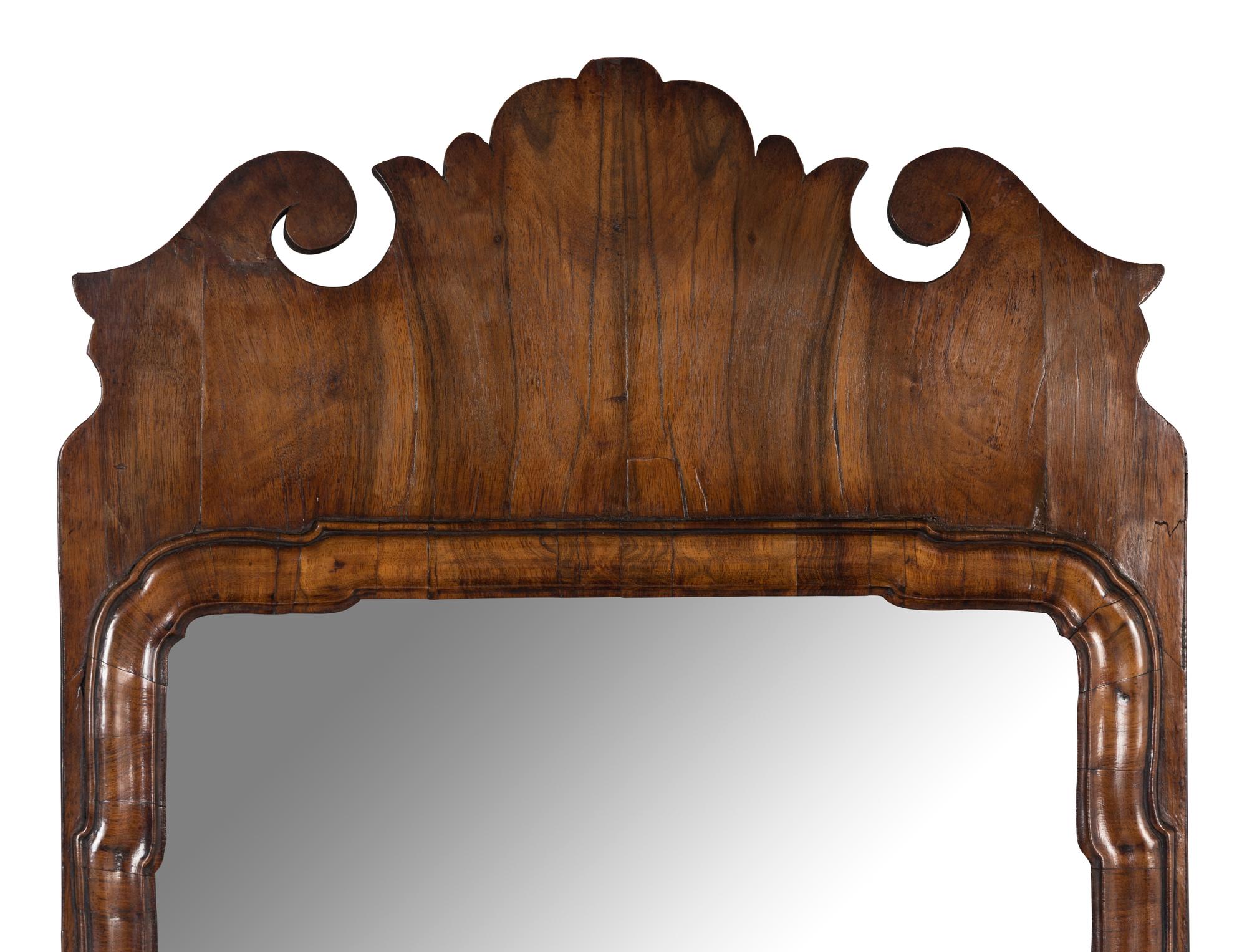 A George III Walnut Pier Mirror
