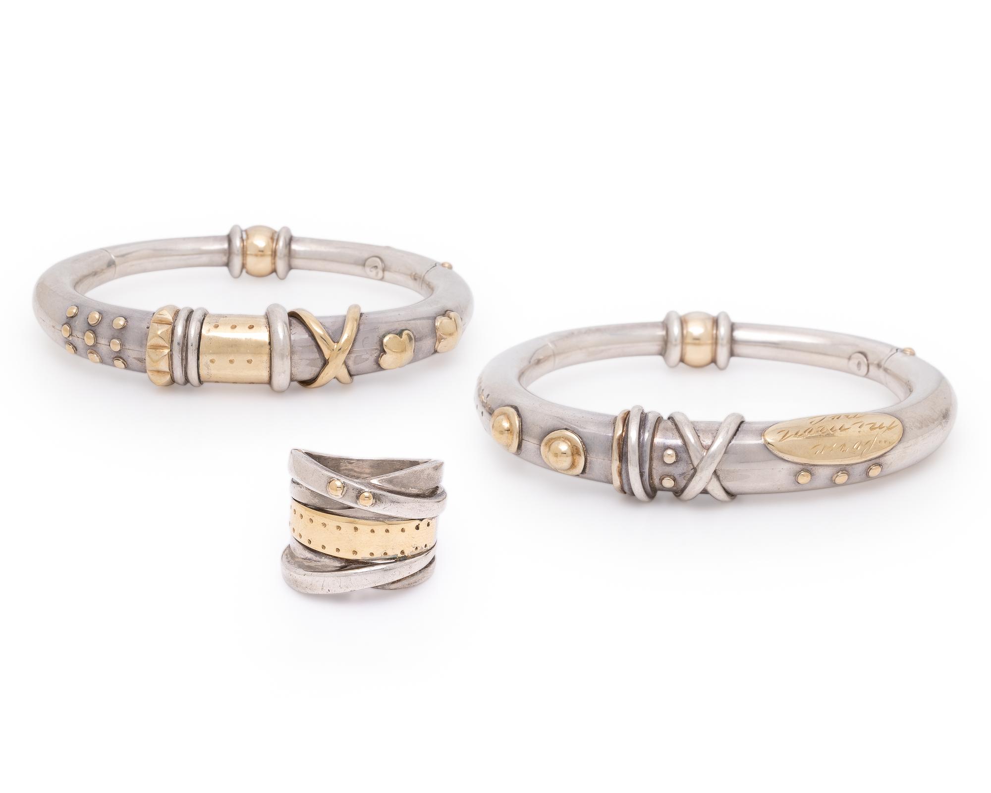 La Nouvelle Bague, Collection of Sterling Silver and Yellow Gold Jewelry
