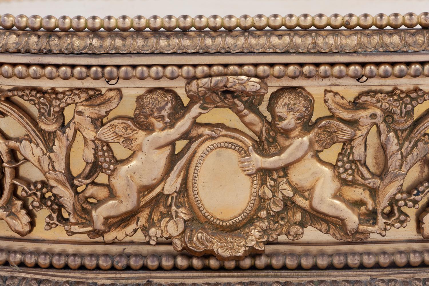A Group of Three P.E. Guerin Gilt Bronze Garniture Stands