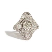 ART DECO, DIAMOND RING