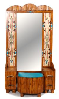 Molesworth Style Cowgirl Dressing Table and Bench, Cowboy Classics by Tom Bice Height 76 x width 43 inches
