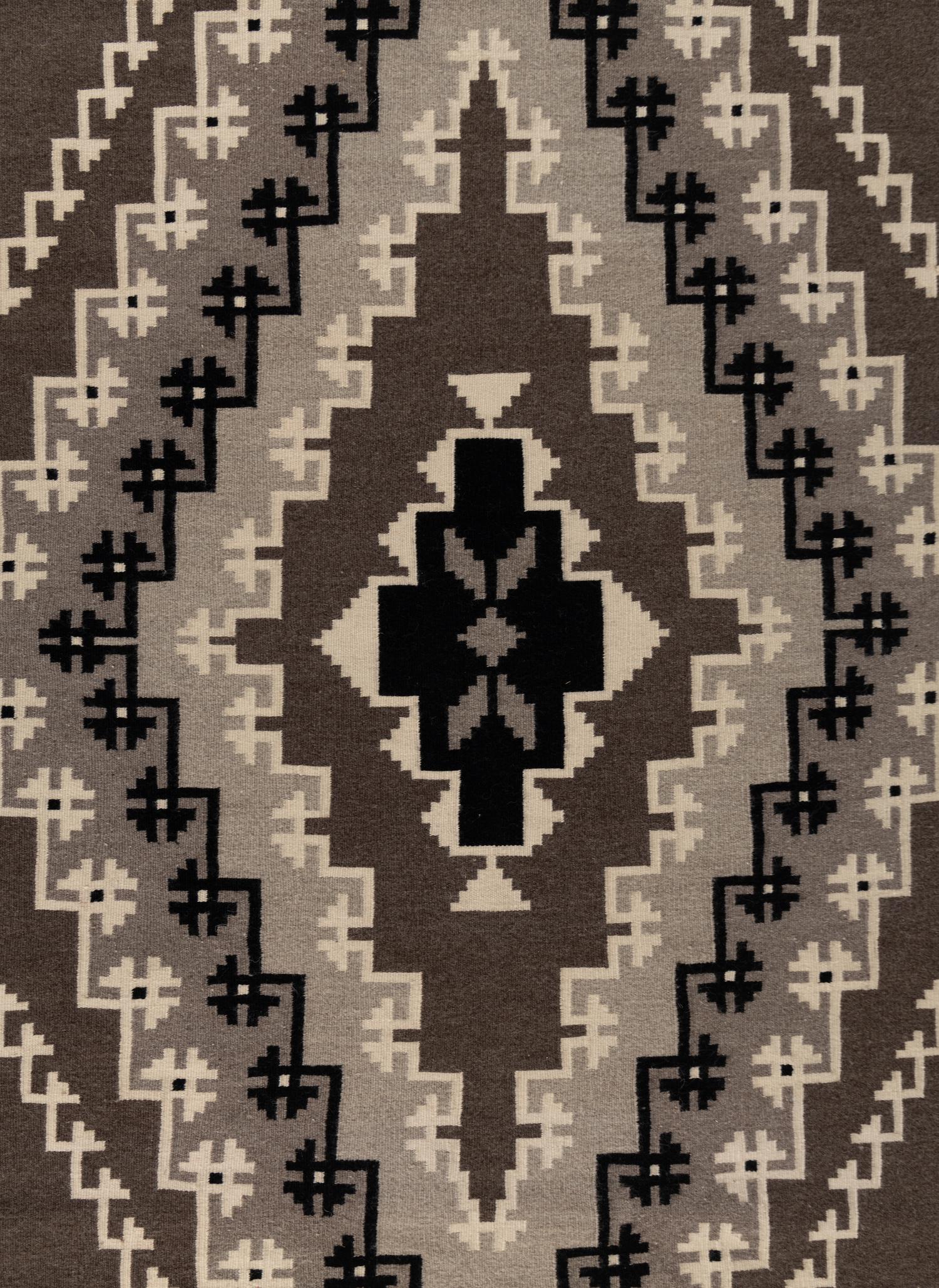 Navajo Two Grey Hills Weaving / Rug