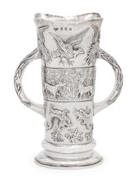 An Irish Aesthetic Movement Silver Vase