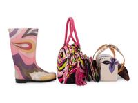 Seven Pucci Accessories: Six Bags and Wallets, One Pair of Boots, 1960-2010s