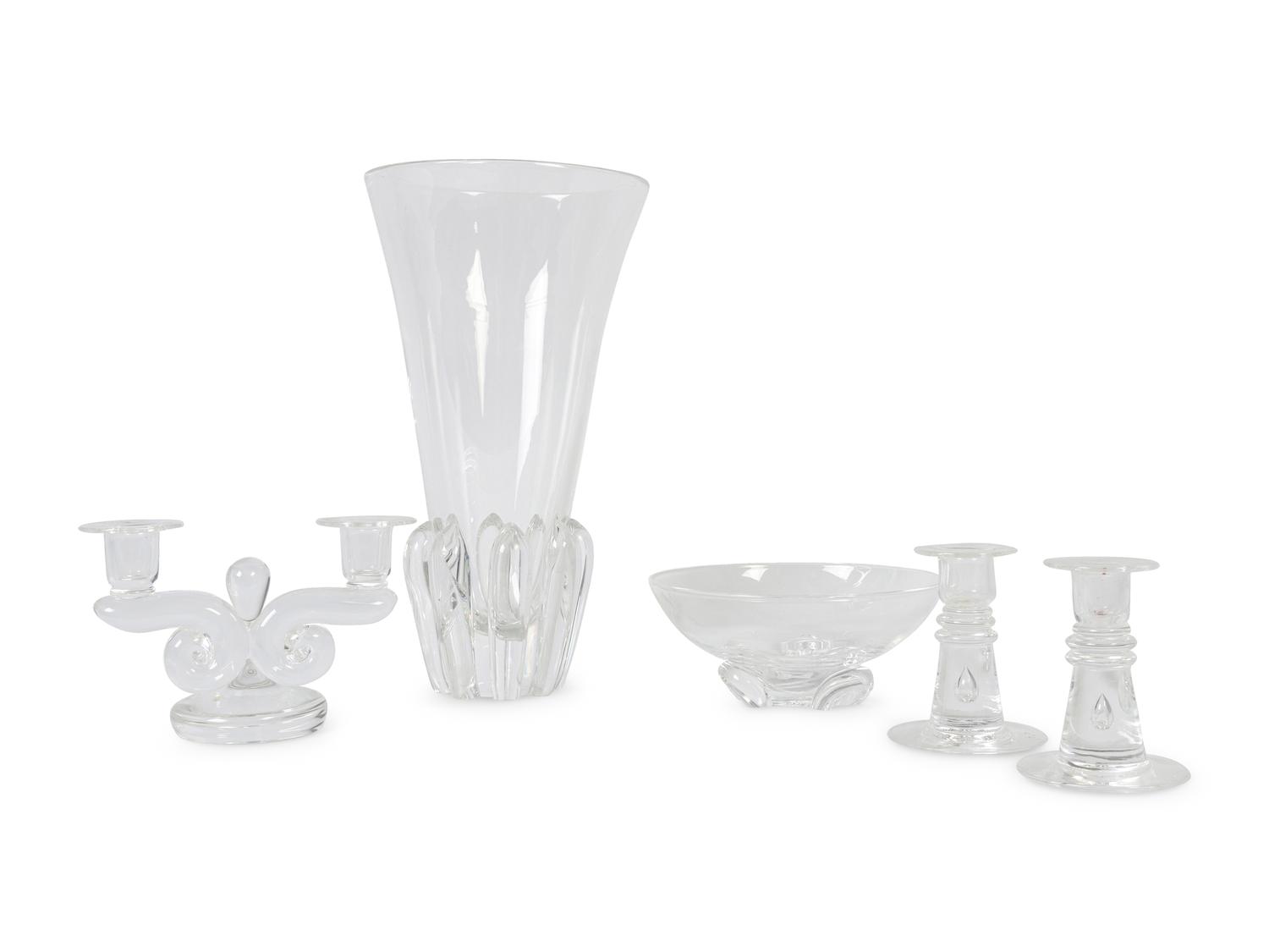 A Group of Steuben Glass Articles