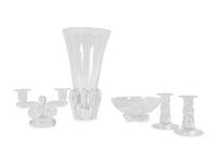A Group of Steuben Glass Articles
