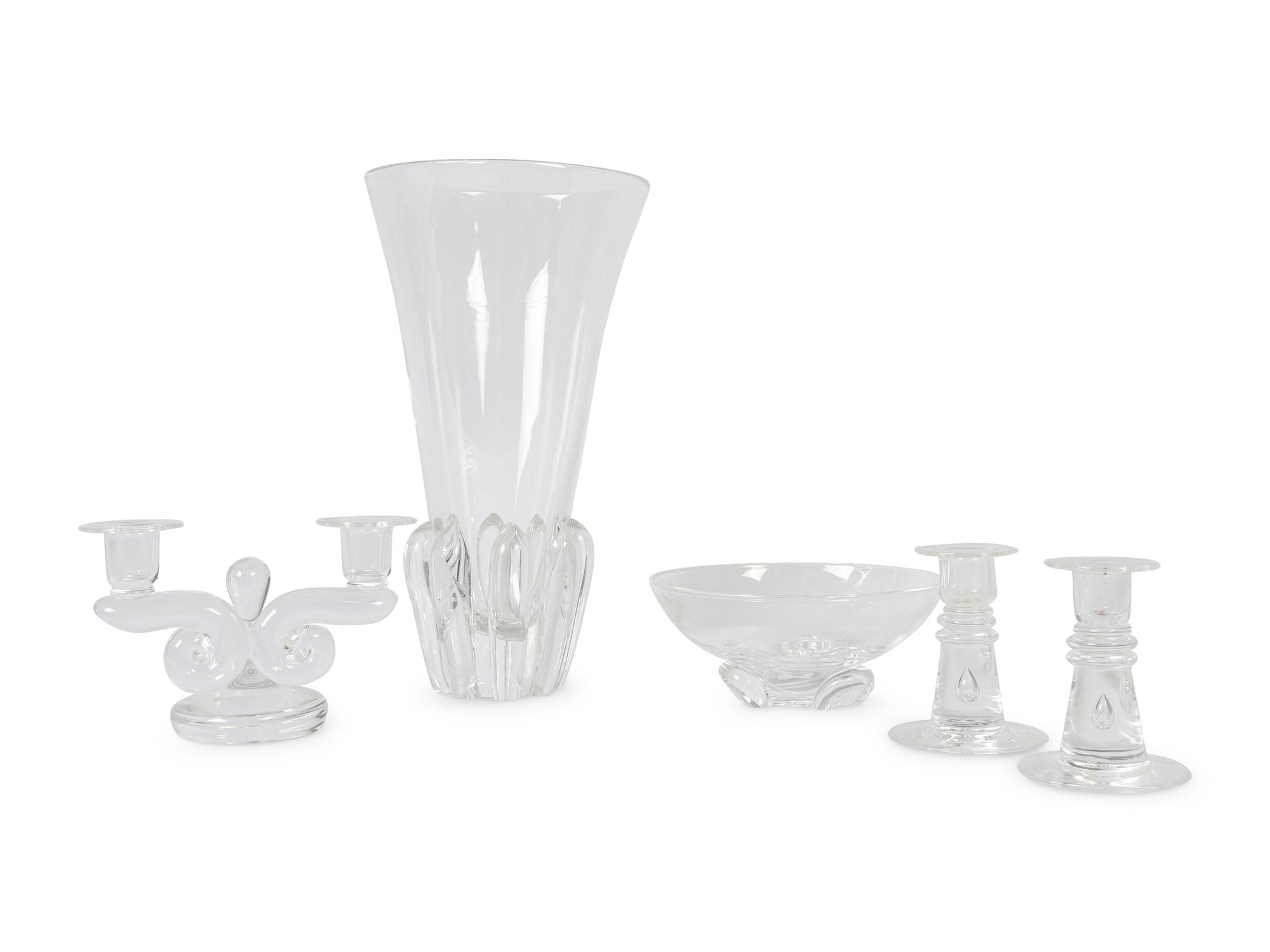 A Group of Steuben Glass Articles