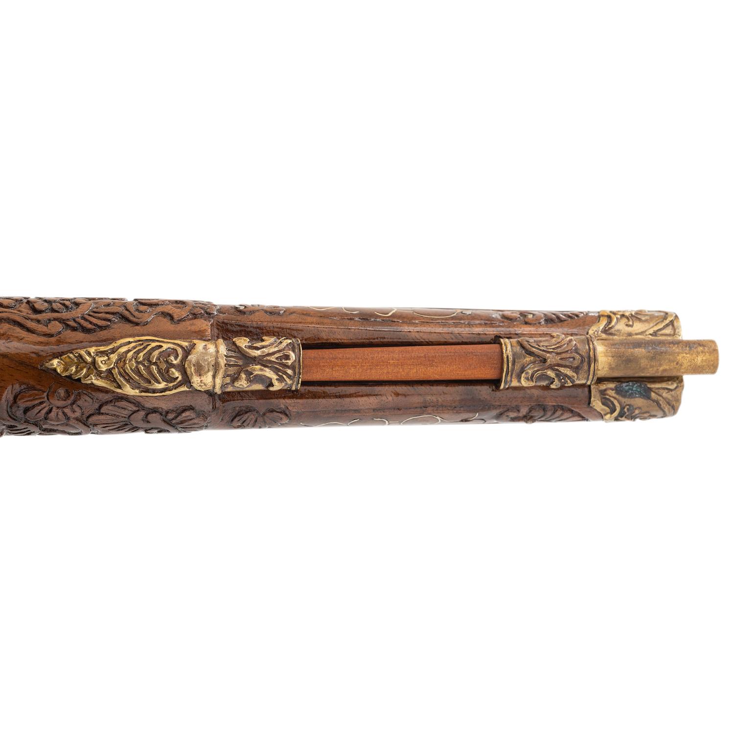 Contemporary Cased Pair of Flintlock Pistols in the Style of Leopold Becher by John B. Derrick (American, b.1936)