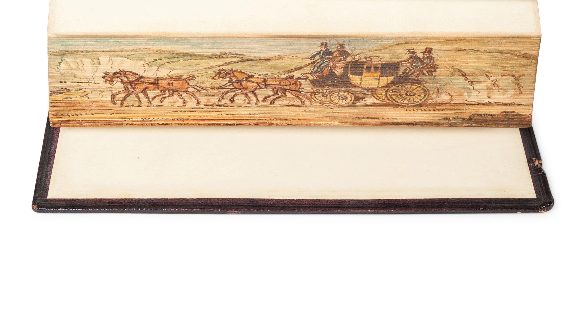 [FORE-EDGE PAINTINGS]. COWPER, William (1731-1800). The Poetical Works of William Cowper . London: William Pickering, 1843.