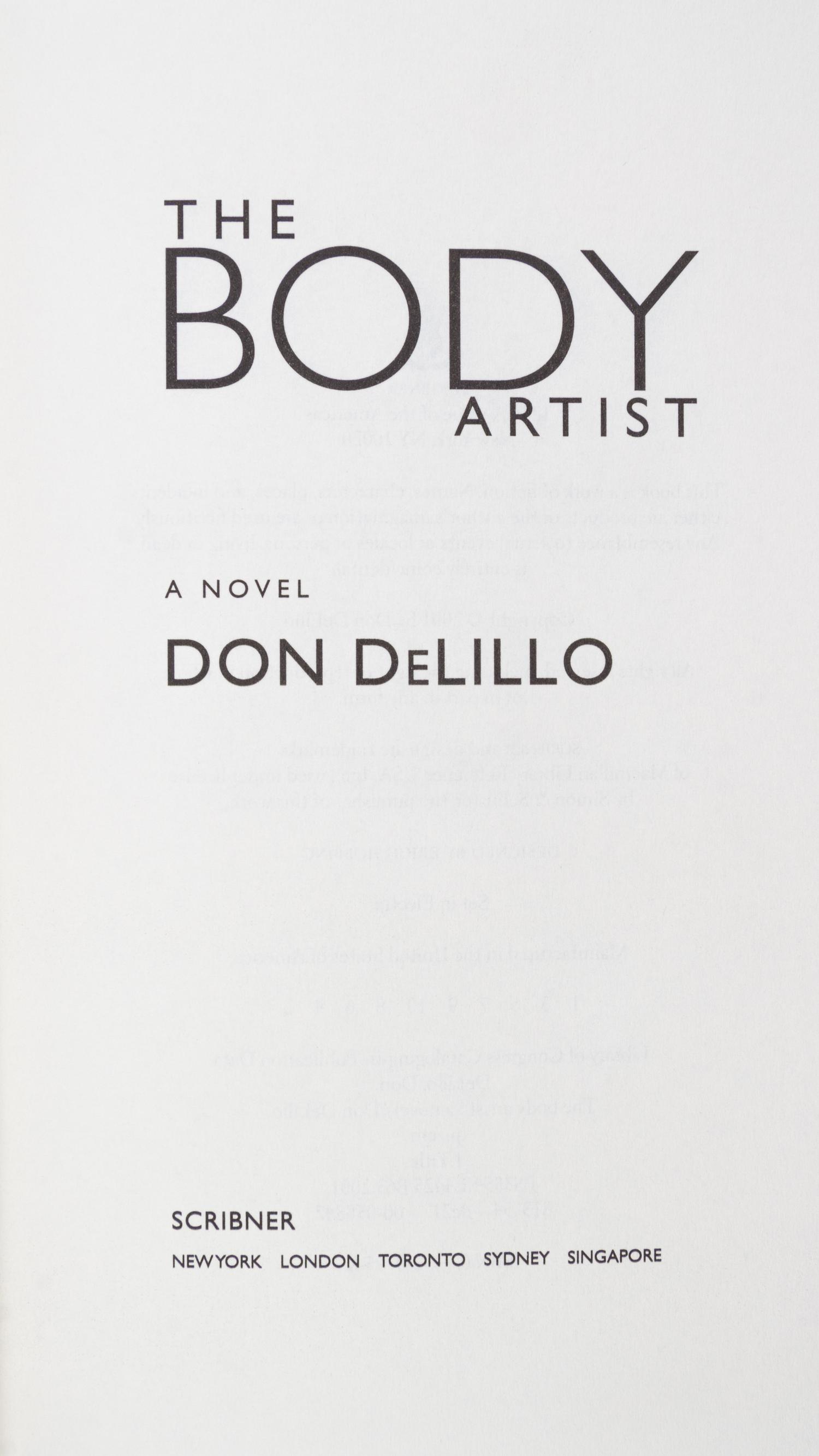 DELILLO, DON. Two first editions, including one advanced reading copy, inscribed.