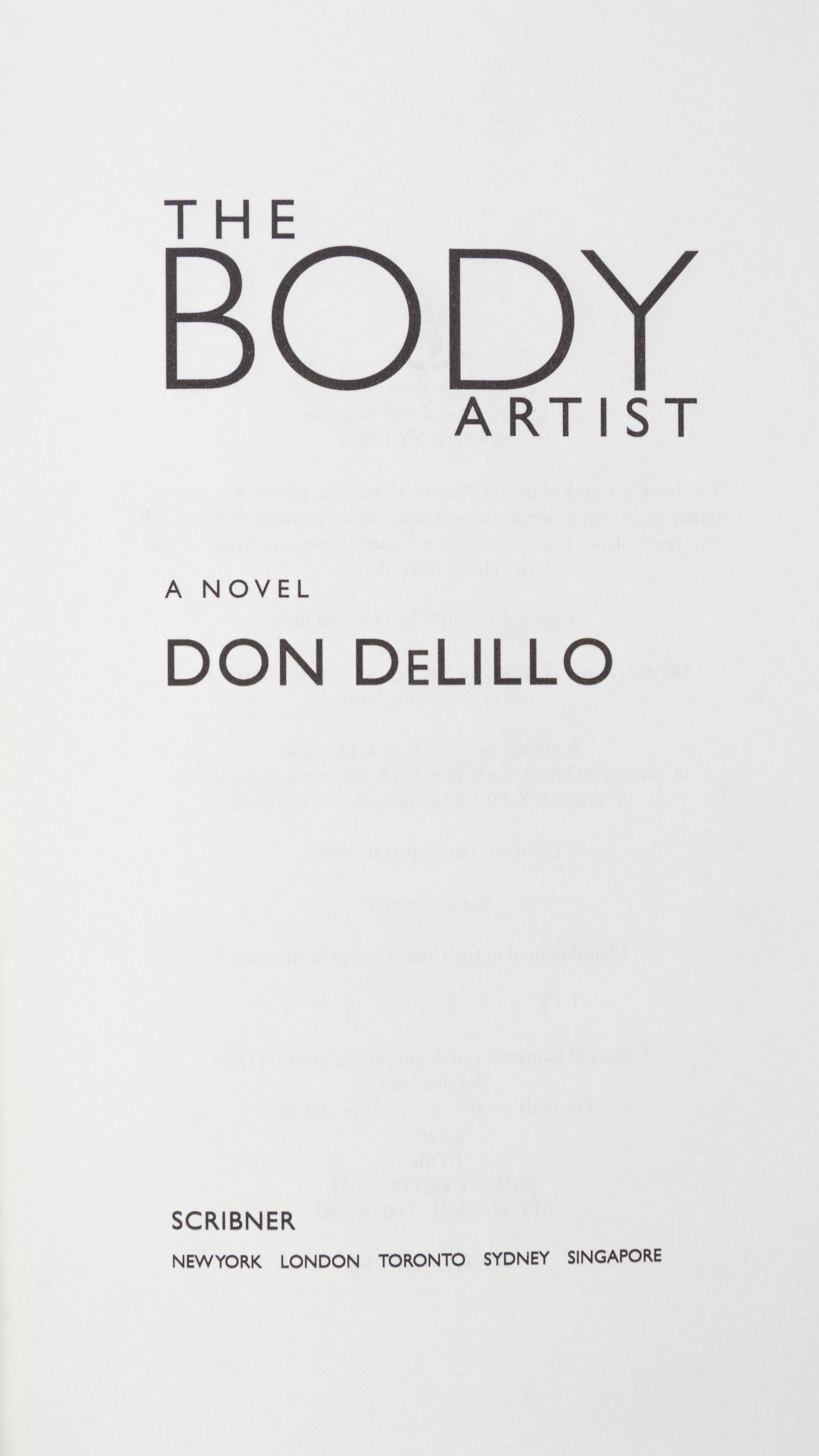 DELILLO, DON. Two first editions, including one advanced reading copy, inscribed.