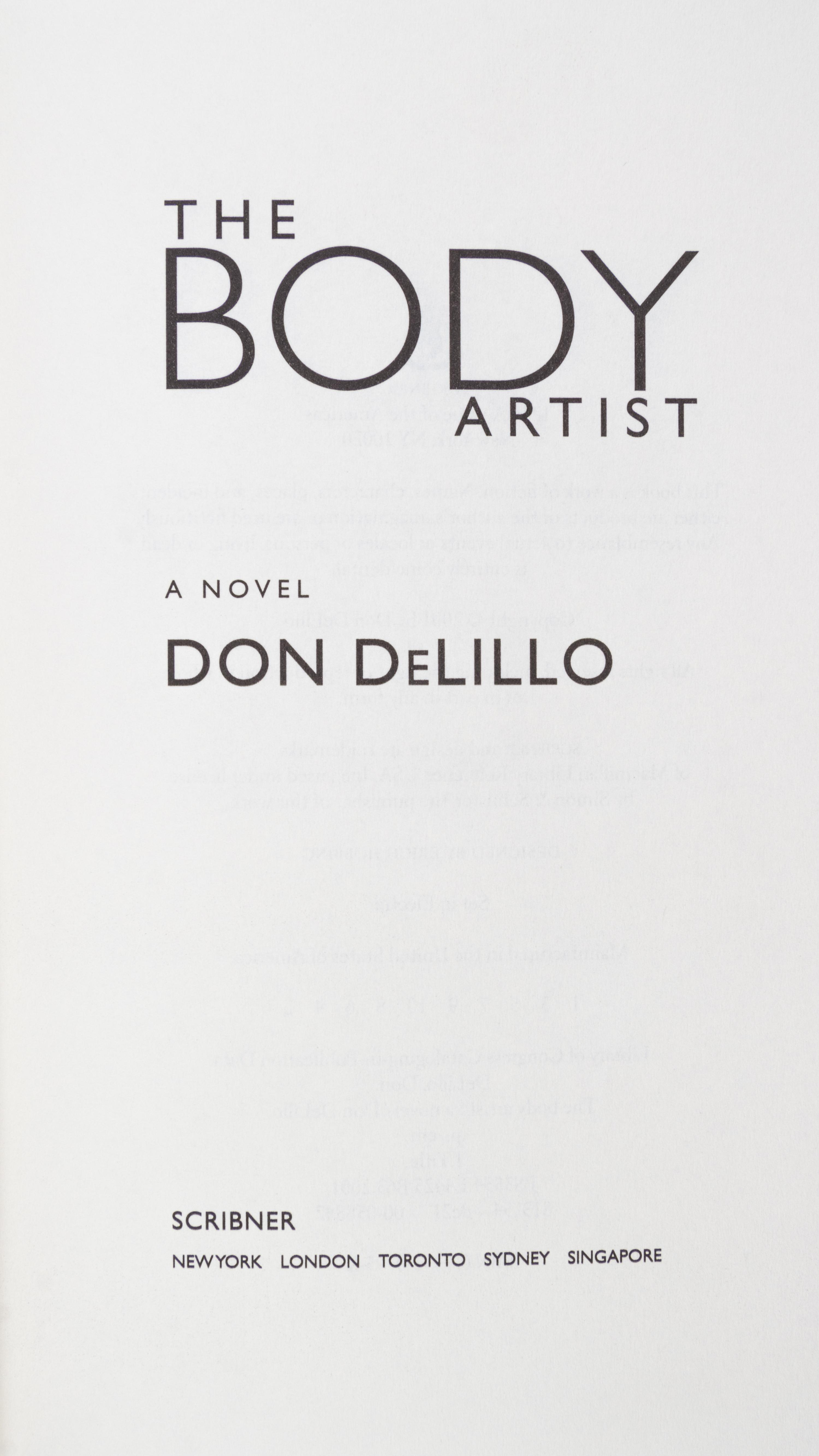DELILLO, DON. Two first editions, including one advanced reading copy, inscribed.
