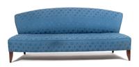 A Contemporary Upholstered Curved-back Settee — 20TH CENTURY