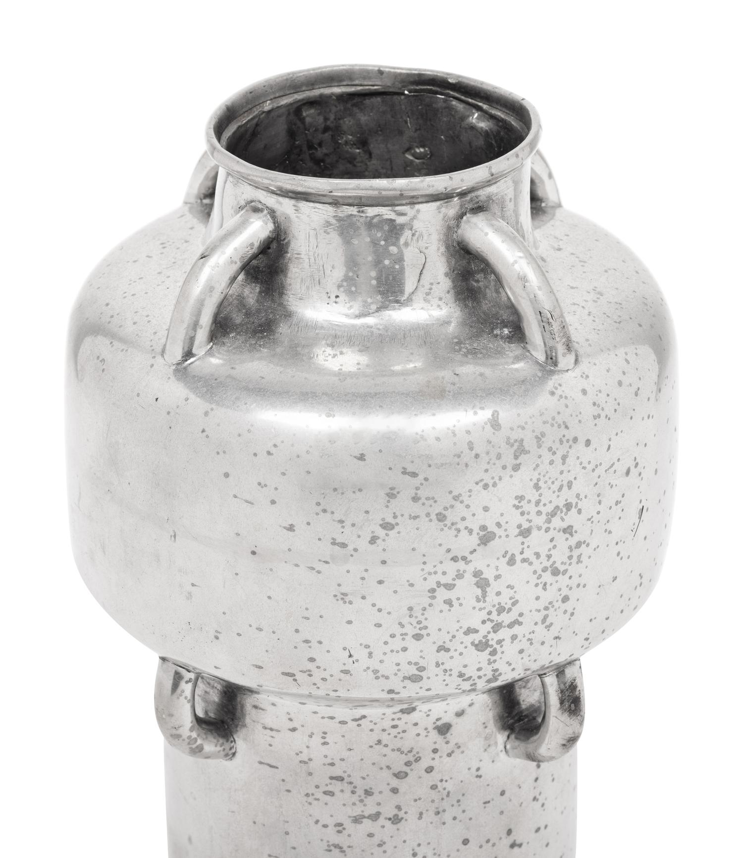 A Large Pewter Vase