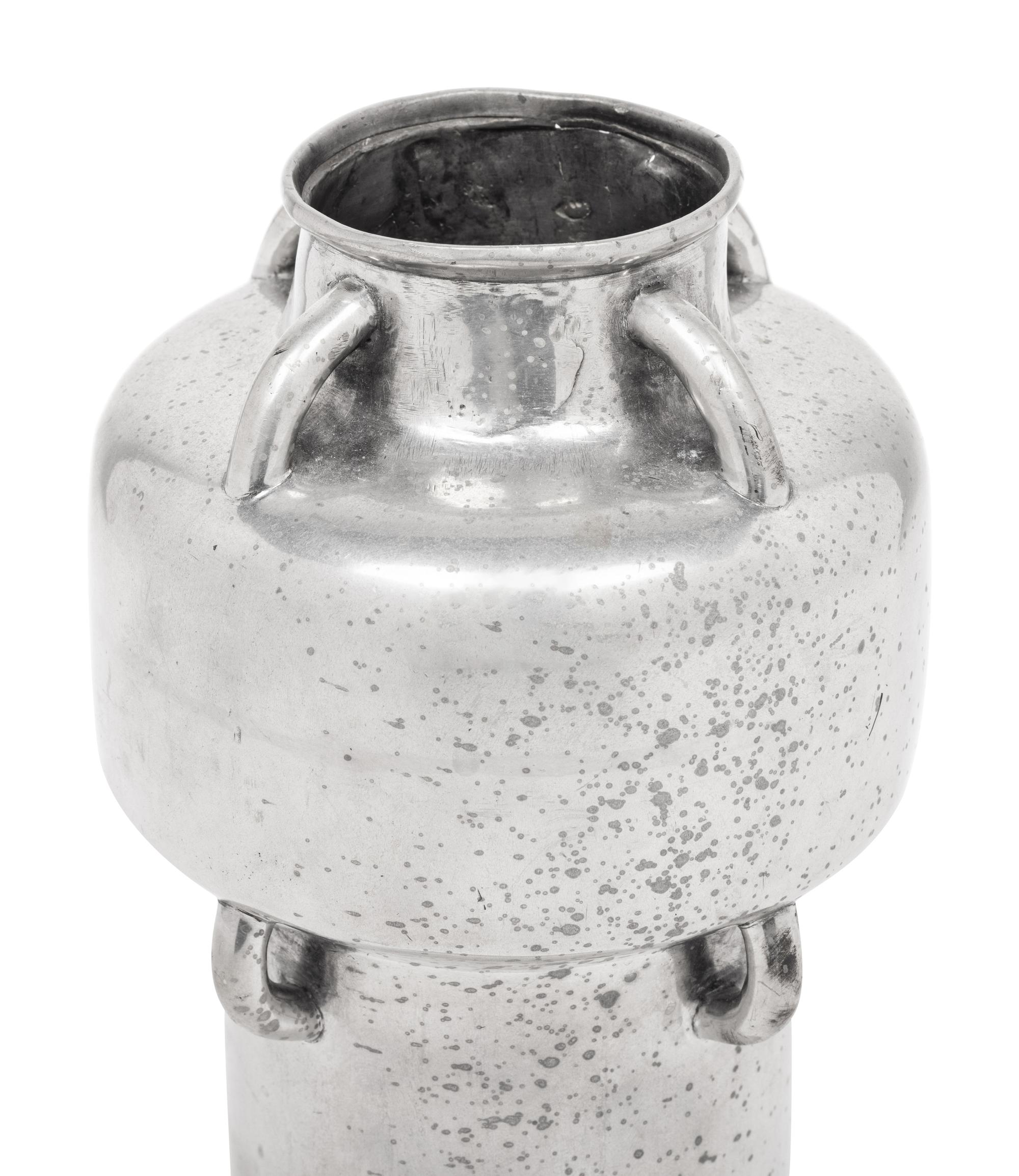 A Large Pewter Vase