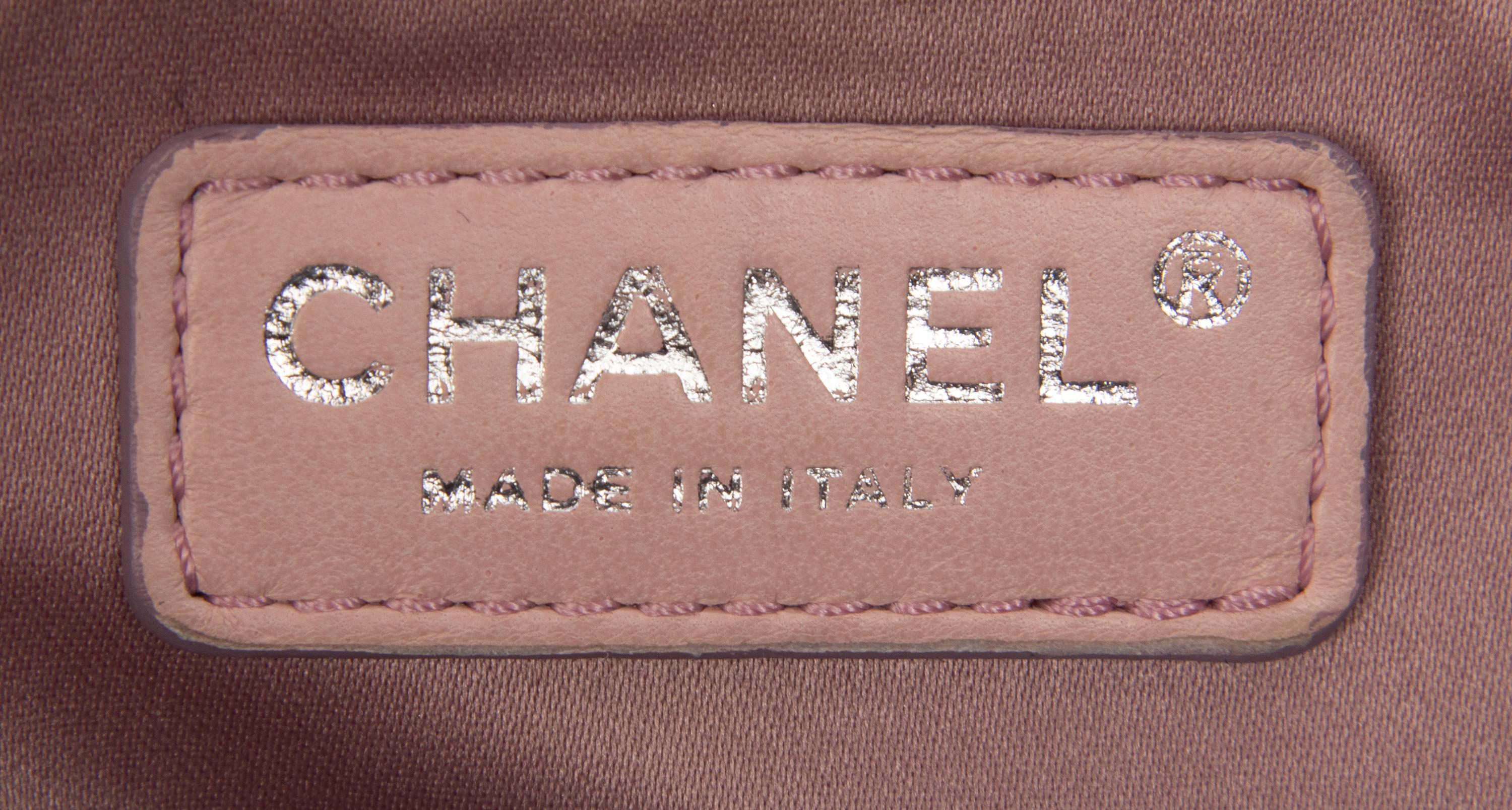 CHANEL, BLUE EDGY LAMBSKIN TOTE