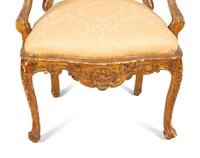 An Italian Rococo Painted Armchair