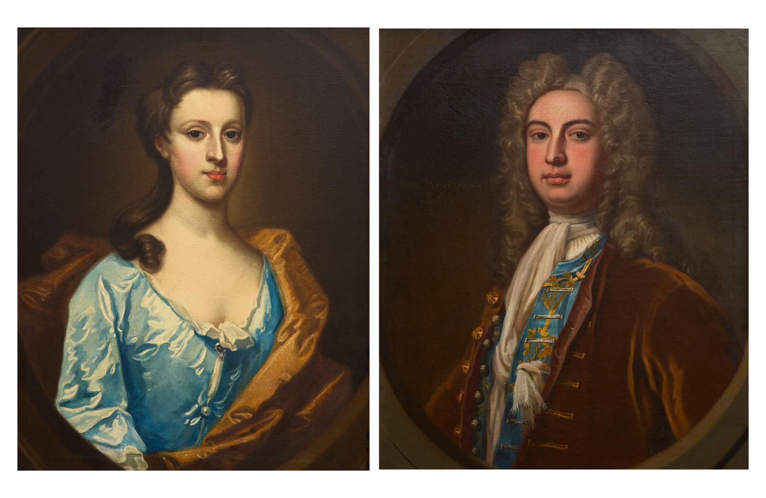 Portraits of Mr. & Mrs. John Hornor (a pair)