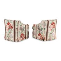 A Pair of Contemporary Custom Upholstered Armchairs