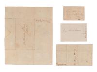 [EPHEMERA]. Washington Society ephemera associated with "Ensign Horace Stearns" of Boston, plus.