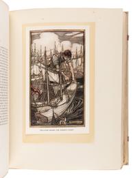 [RACKHAM, Arthur (1867-1939), illustrator]. SWIFT, Jonathan (1667-1745). Gulliver’s Travels into Several Remote Nations of the World . London and New York: J. M. Dent & Co. and E. P. Dutton & Co., 1909.