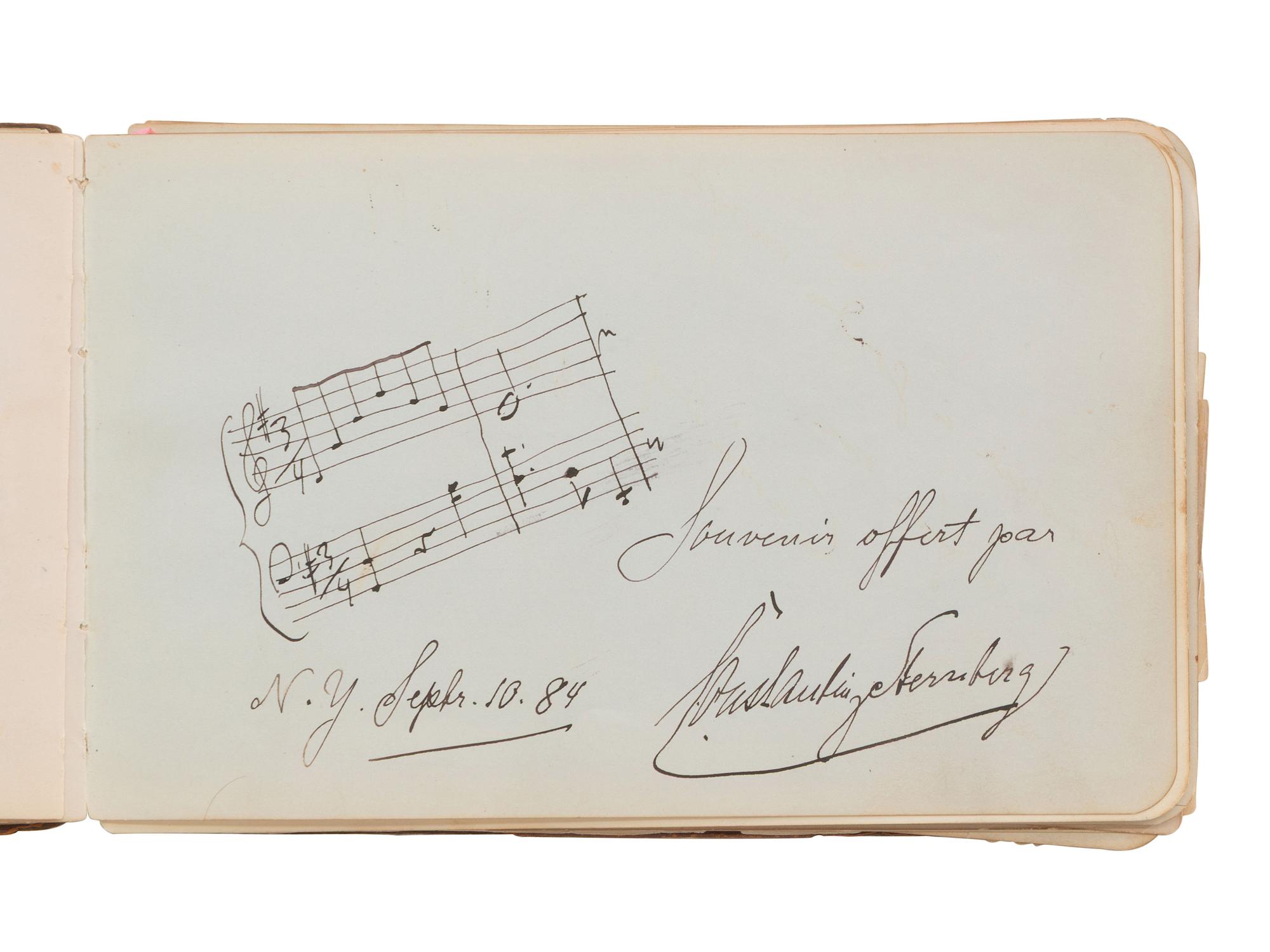 [Theater] Autograph Album, ca. 1881