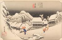 Twelve Prints Attributed to Hiroshige Each 9 3/4 x 14 inches (image).