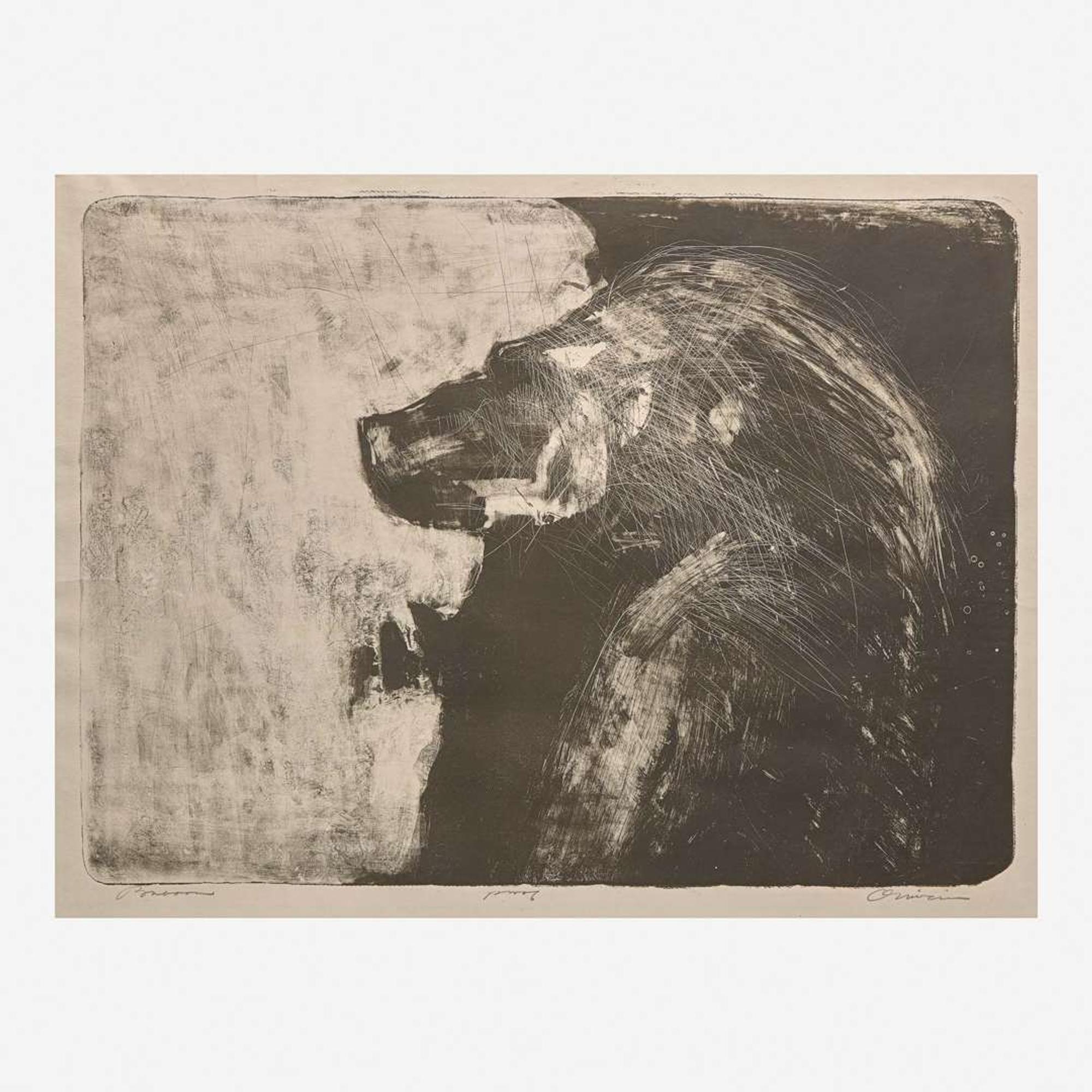Nathan Oliveira (American, 1928 - 2010) Baboon