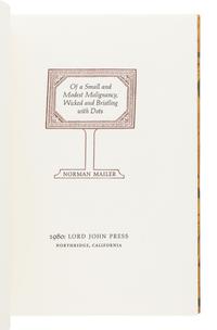 [MAILER, Norman (1923-2007)]. A group of 4 FIRST EDITIONS by Mailer, comprising: