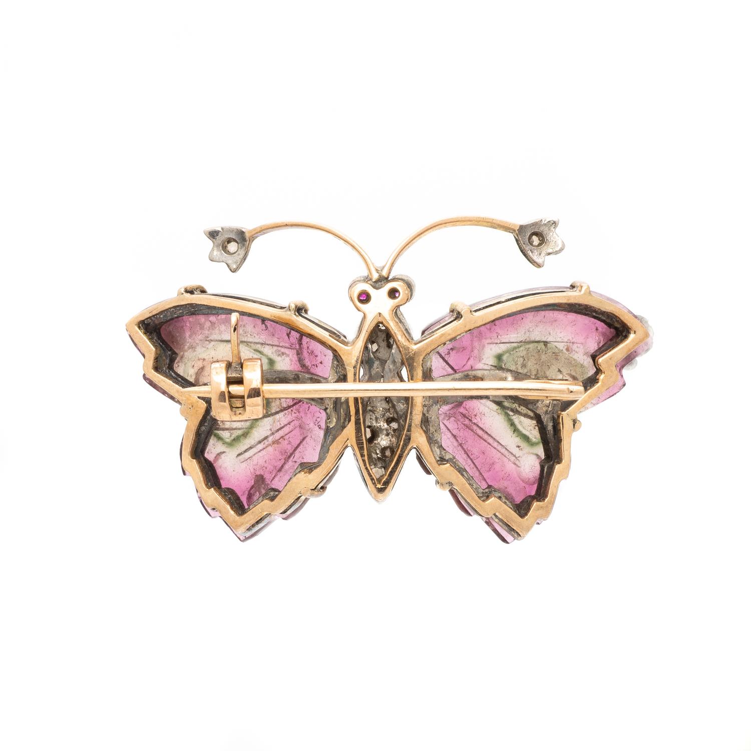MULTIGEM BUTTERFLY BROOCH