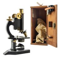 An English Brass and Black Lacquered Microscope Height 11 inches. — R. & J. BECK LTD., LONDON, EARLY 20TH CENTURY
