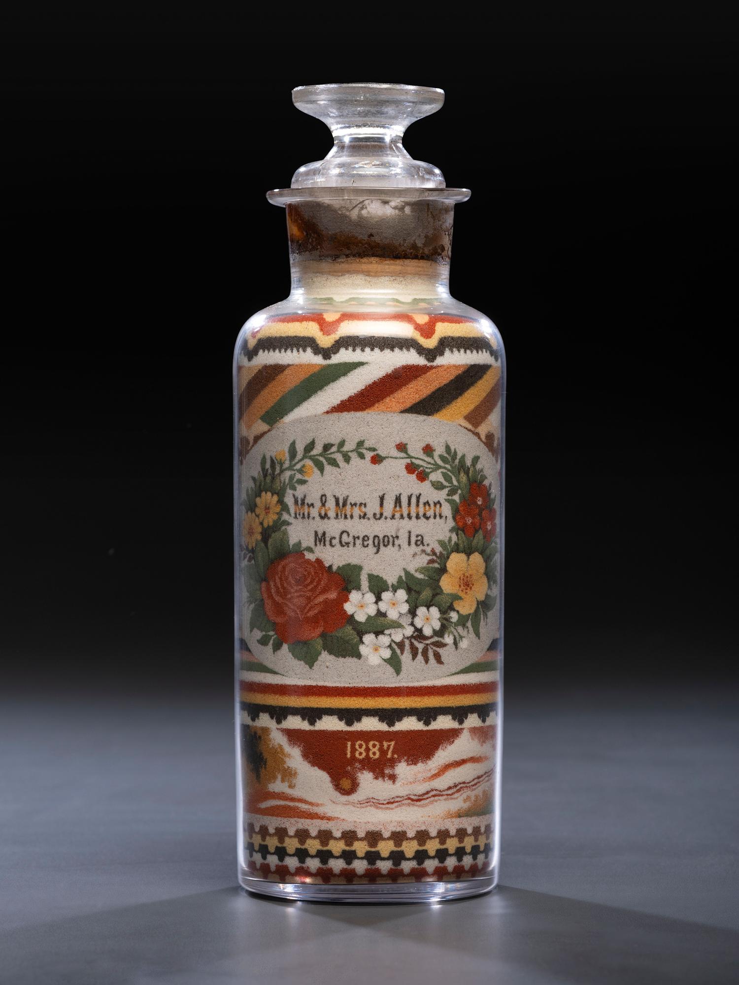 An Andrew Clemens (American, 1857-1894) Sand Bottle