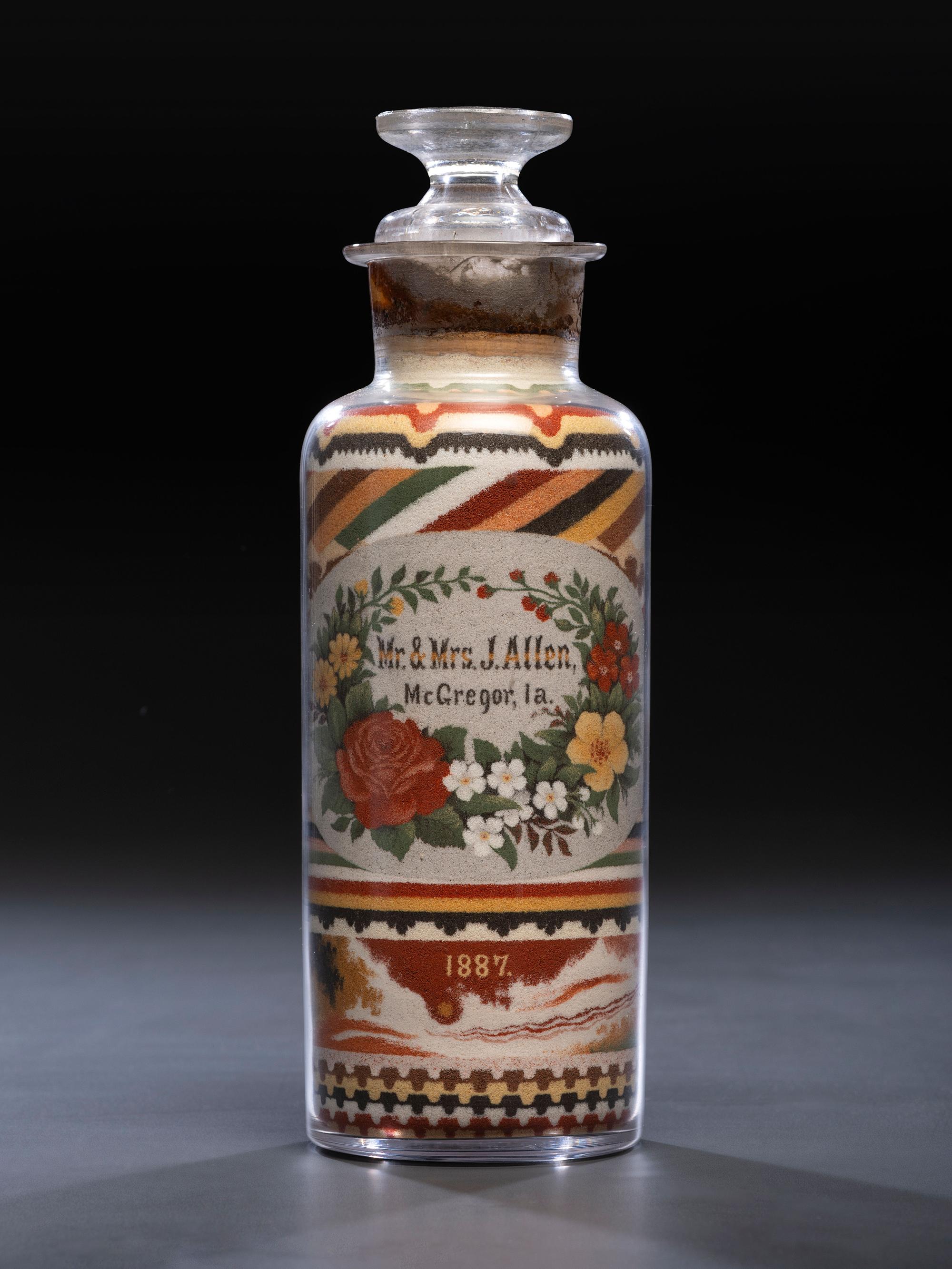 An Andrew Clemens (American, 1857-1894) Sand Bottle