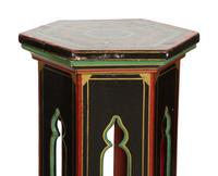 A Pair of Painted and Parcel Gilt Pedestals