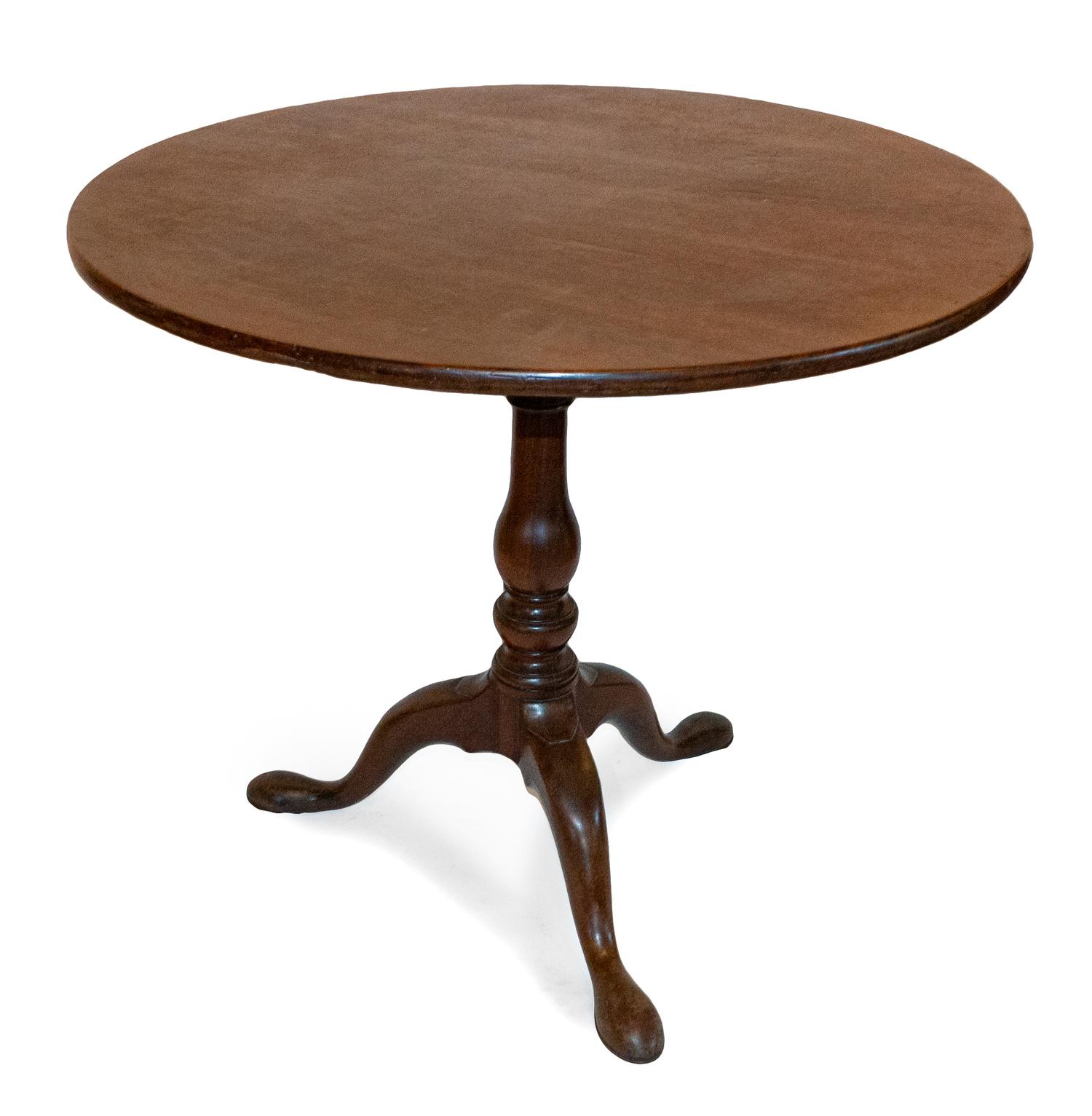 A George III Style Mahogany Tilt-top Tea Table