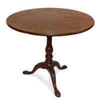A George III Style Mahogany Tilt-top Tea Table