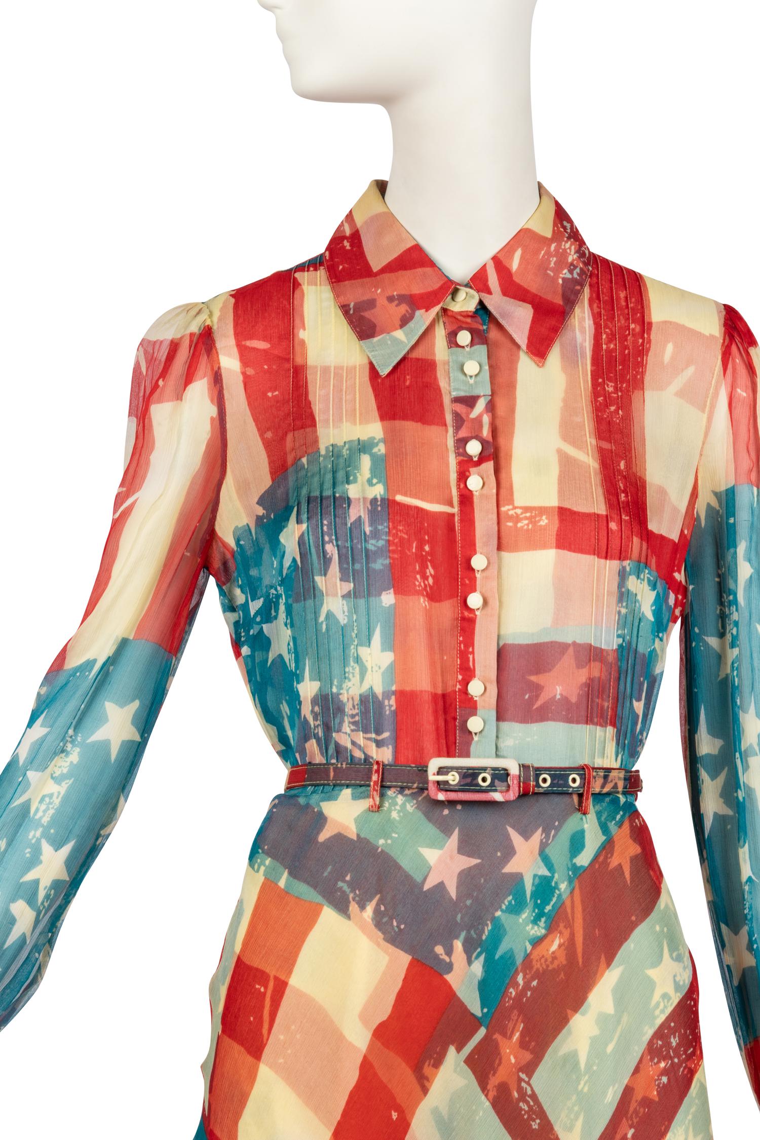 Catherine Malandrino Flag Dress, Fall 2001