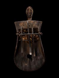 An African Wood Finger Harp