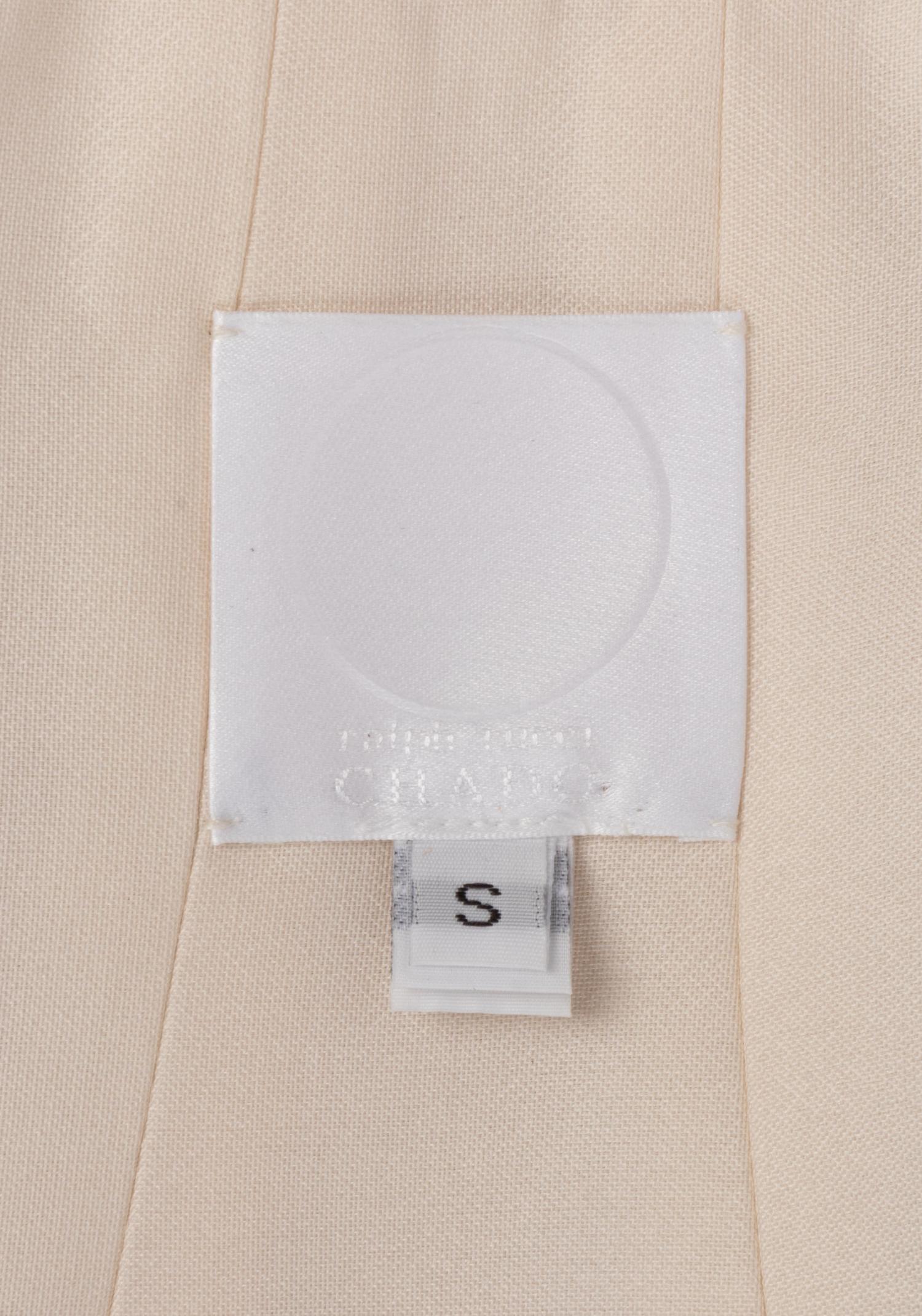 Chado Ralph Rucci Printed White Silk Jacket, 1990-2000s