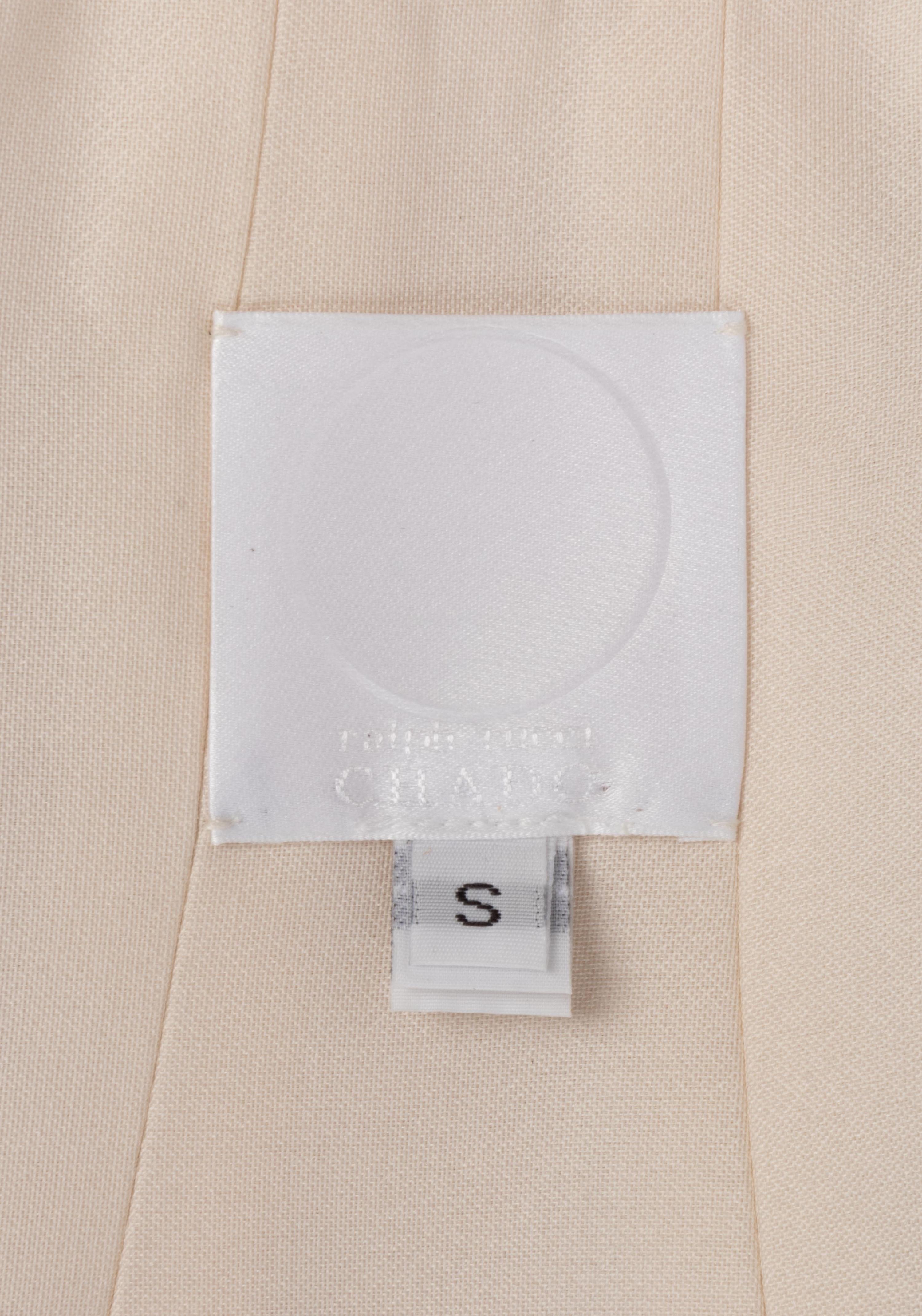 Chado Ralph Rucci Printed White Silk Jacket, 1990-2000s